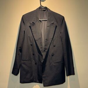 Giorjo Va Lento Black Dress Coat Jacket Men’s 38L